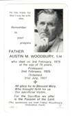 Fr Woodbury SM Died On February 3, 1979, Aged 79
